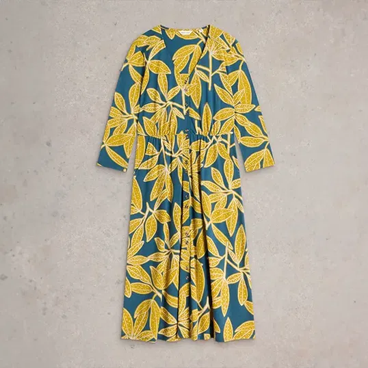 White Stuff Mia Jersey Dress Chart Print