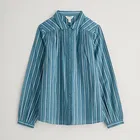 Seasalt Spiral Flight Striped Shirt Cornflower Starling