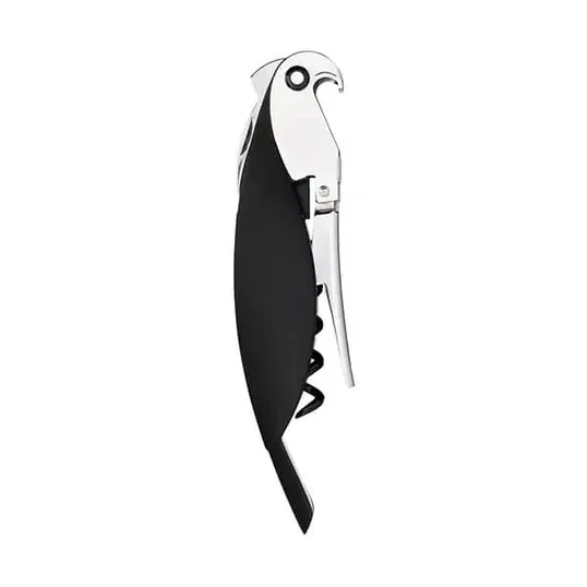 Alessi Parrot Sommelier Corkscrew Black