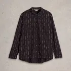 White Stuff Sophie Metallic Shirt Black Multi