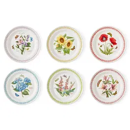 Portmeirion Botanic Garden Meadow Set of 6 Dinner Plates