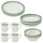 Portmeirion Potters Stripe 16 Piece Set Green