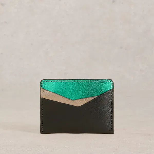 White Stuff Sloane Card Holder Black Multi