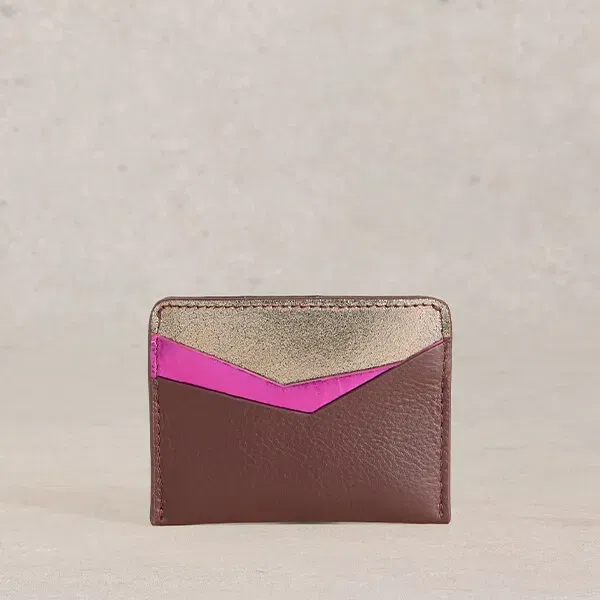 White Stuff Sloane Card Holder Mixed Metallic