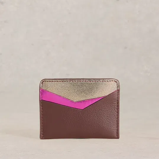 White Stuff Sloane Card Holder Mixed Metallic