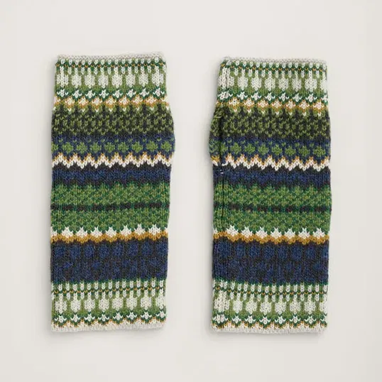 Seasalt Malva Fingerless Mittens Weaving Needle Grassland Mix
