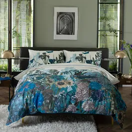 The Lyndon Company Tivoli Blue Duvet Set Blue King