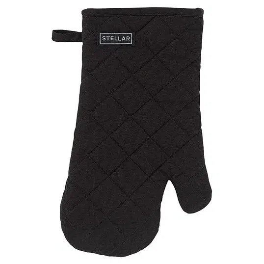 Stellar Textiles 31cm Black Oven Glove