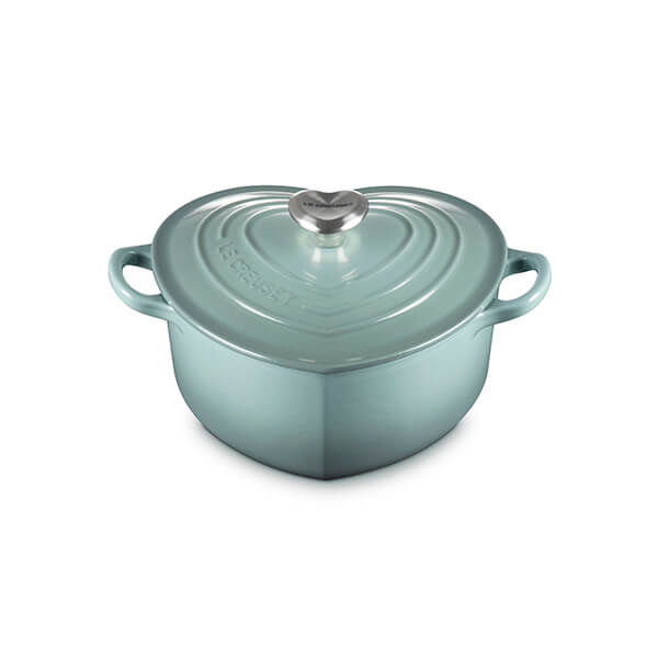 Le Creuset Sea Salt Cast Iron 20cm Heart Casserole