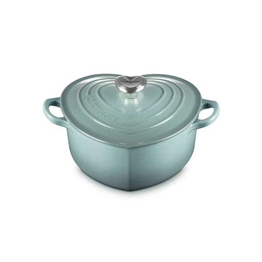 Le Creuset Sea Salt Cast Iron 20cm Heart Casserole