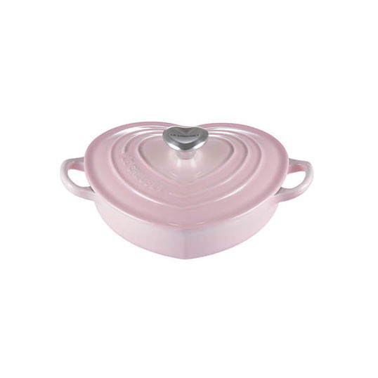 Le Creuset Shell Pink Cast Iron 20cm Heart Shape Dish
