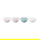 Le Creuset Stoneware Set of 4 Heart Bowls