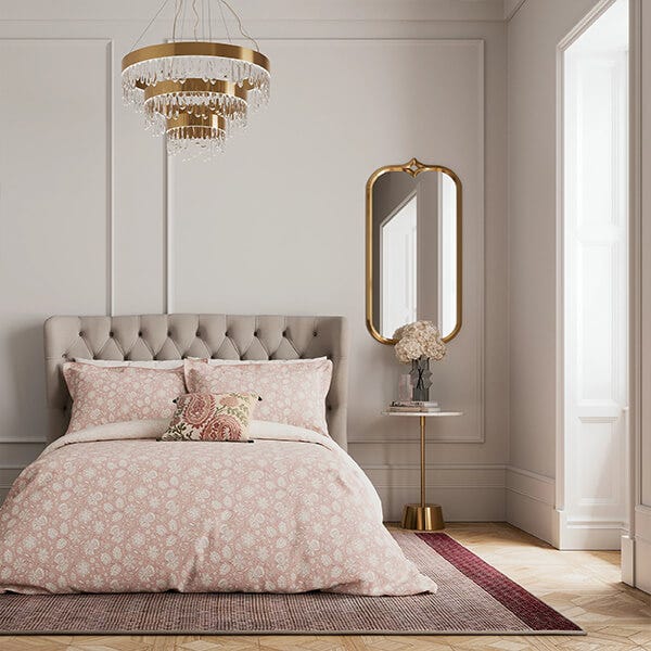 V&A Eternal Bloom Duvet Cover King Size Rose