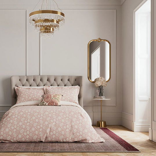 V&A Eternal Bloom Duvet Cover King Size Rose