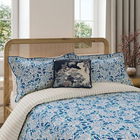 V&A Ornamental Bloom Duvet Cover King Size Indigo
